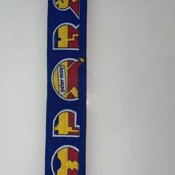 Peter Max Vintage 70s Pop Art Alphabet Belt Enamel Canvas Signed Blue Red Retro - Picture 13 of 14